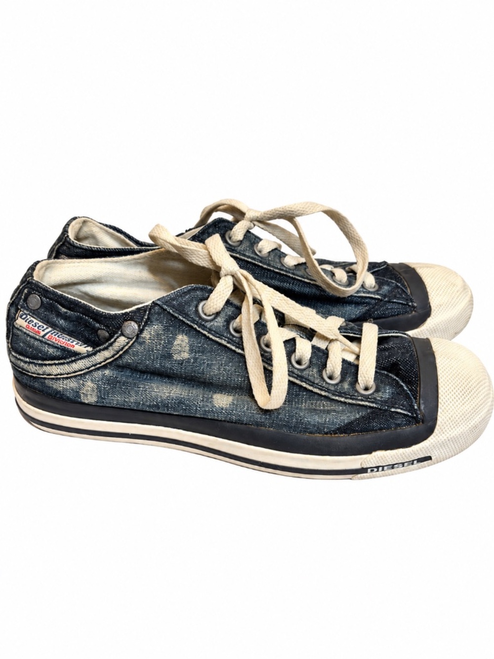 Diesel Magnete Exposure Low Women's Denim Sneakers - Picture 10 of 12